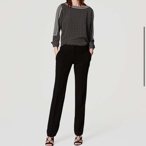 LOFT Pintucked Straight Leg Pants in Marisa Fit